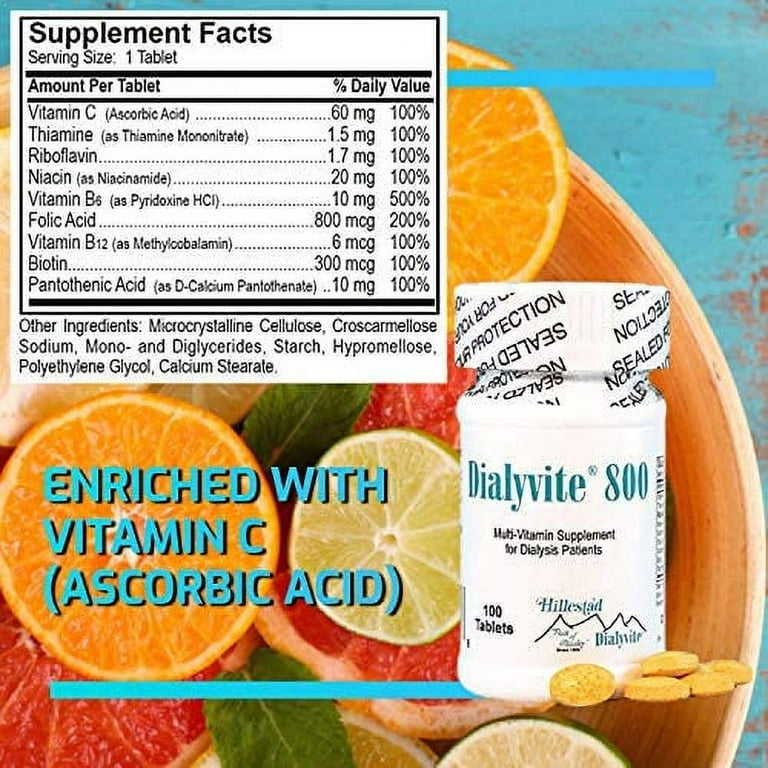 Hillestad Labs Dialyvite 800 Multivitamins for Dialysis Patients