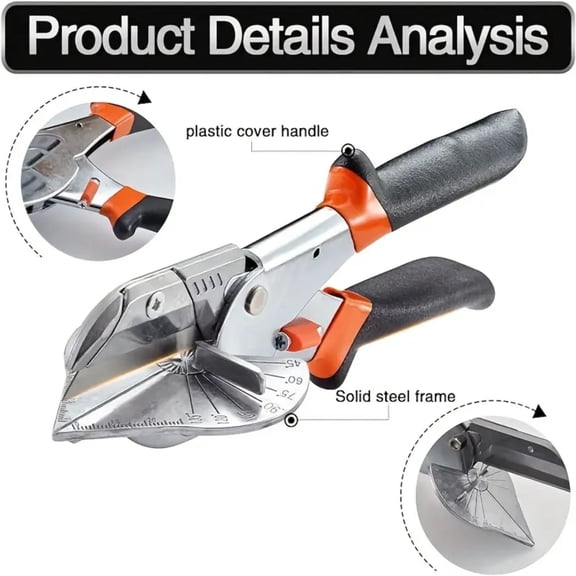 Adjustable Angle Cutter, 45° Angle Cutting Scissors Tool With Precise Angle Adjustment For Diy Projects, Home Improvement, Crafts, Woodworking - Walmart.Com