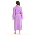 thumbnail image 3 of Just Love Velour Robe Bath Robes for Women Maxi Length (Lilac, Large), 3 of 3