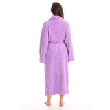 Just Love Velour Robe Bath Robes for Women Maxi Length (Lilac, Small ...
