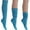 Turquoise, variant on Women's Cotton Slouch Socks Knee High Scrunch Boot Socks Breathable Extra Long All Season 3 Pairs (Pistachio)
