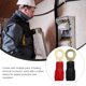 thumbnail image 4 of Terminal de anillo de crimpado Cable de batería redondo Cable eléctrico Cable Wisk Conectores eléctricos Terminales 20 pares, 4 of 6