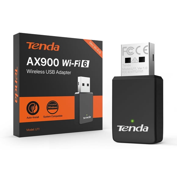 Adaptador WiFi Tenda AX900 USB WiFi 6 U11 para PC de sobremesa