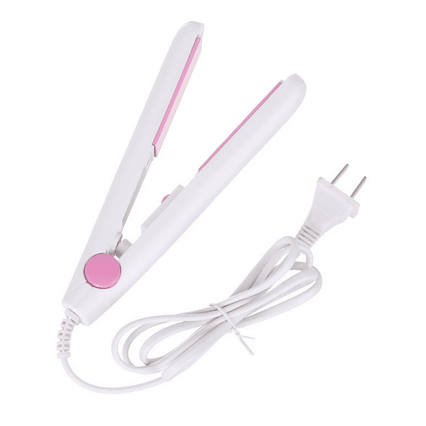 Mini plancha de pelo con termostato inteligente, rizador térmico con plancha para el cabello para el hogar o el salón Ormromra CPB-DE-WX431-4