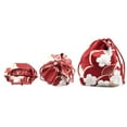 thumbnail image 3 of serony Japanese Drawstring Bag Coin Purse Lunch Bag Food Pouch Wine Red, 3 of 8