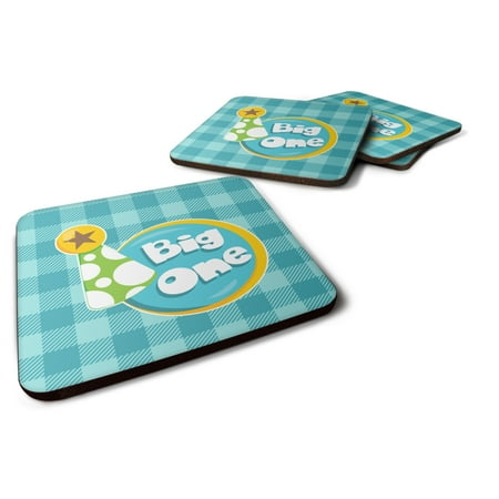 

Carolines Treasures BB6824FC Boy Big One Foam Coaster Set of 4 3 1/2 x 3 1/2 multicolor
