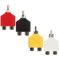 thumbnail image 3 of 4 divisores RCA macho a doble RCA hembra, adaptador Y, adaptador doble RCA hembra., 3 of 7