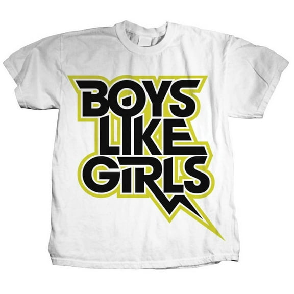 Boys Like Girls Men's Bolt Slim Fit T-shirt X-Large White