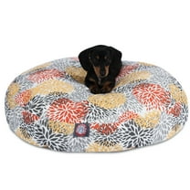 Majestic Pet | Blooms Round Pet Bed For Dogs, Removable Cover, Citrus, Small