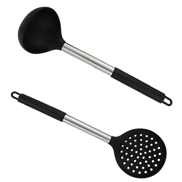 Juego de utensilios de cocina de silicona, juego de 2 utensilios de cocina, antiadherentes
