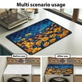 thumbnail image 7 of ZIATUBLES Washing Machine Top Dust Cover Washer and Dryer Top Protector Mat for Laundry Room Versatile Home Kitchen Decor Accessories, 24 x 19.7 Inch, Daisy Midnight, 7 of 7