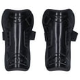 thumbnail image 1 of 1 par de espinilleras de fútbol, protector de piernas para deportes de fútbol, espinillera para entrenamiento de adultos, color negro, 1 of 14