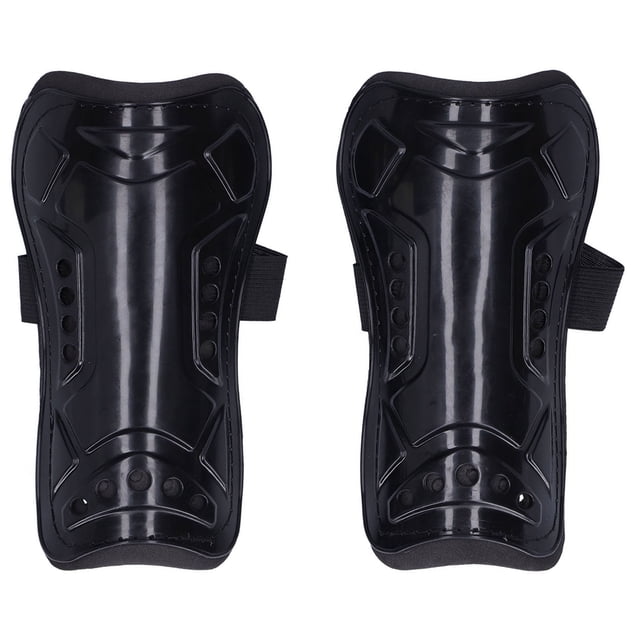 1 par de espinilleras de fútbol, protector de piernas para deportes de fútbol, espinillera para entrenamiento de adultos, color negro