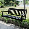 thumbnail image 6 of Cambridge Casual 2-Seat Wooden Porch Swing with Durable Polyurethane Coating, White, 6 of 6