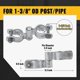 thumbnail image 3 of 1-3/8" Chain Link Fence Gate Hinge Kit, Gate Hinge Include Female Gate Frame Hinge(4 Pcs), Male Gate Post Hinge(5 Pcs), Galvanized Steel, Bolts & Nut, 3 of 5