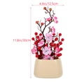 thumbnail image 2 of OUNONA Artificial Plum Blossom Branches Potted Tree for Asian Style Home Decor and Kitchen Decoration, 2 of 6