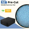 12Foot Pool Liner Pad, Round Pool Liners for Above Ground Pools, Pool