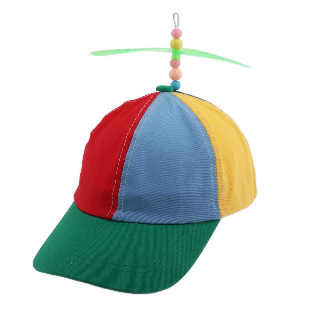 Helicopter Hat Cap Rainbow Pride Fancy Dress Geek Propeller School Theme 