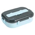 thumbnail image 1 of 1300ml Lunch Box 4 Compartments for Adults Stainless Steel Insulation Lunch Box with Spoon and Chopsticks Thermal Bento Lunch Box BPA Free Stainless Steel Liner Tableware Set, 1 of 9