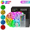 thumbnail image 1 of Tira de Luz LED 32.8 FT 5050 300 LED 44 Teclas de Control Remoto a Prueba de Agua Cambio de Color Tiras de Luz LED Tira de Luz LED en Casa, 1 of 6