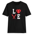 thumbnail image 4 of Blusa informal de manga corta con cuello redondo y estampado suelto de verano para mujer con estilo OAVQHLG3B Store  lin121212, 4 of 4