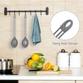 thumbnail image 1 of Juego de 2 cucharas de cocina grandes de silicona, antiadherentes, divididas, sólidas, para servir, mezclar, resistentes al calor, resistentes a los ara?azos y sin BPA (gris) LingWen 8390612382628, 1 of 1