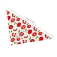 thumbnail image 3 of Disketp Fresh Red Tomato Dog Bandanas 1PC Triangle Adjustable Puppy Bandana Bib Handkerchief for Large Medium Girl Dogs Pets Gift, 3 of 6
