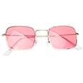 thumbnail image 1 of Retro Square Frame Sunglasses for Wearing with Red Frame Creative Party Glasses, 1 of 4
