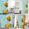 thumbnail image 2 of Country Summer Shower Curtain Set with Hooks, Watercolor Lake Lemon Sunflower Waterproof Fabric Bathroom Curtains Decor Home Accessories,72 X 84 Inch Extra Long, 2 of 9