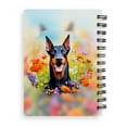 thumbnail image 2 of Welcome Spring Summer Doberman Pinscher Portrait Flower Blue Sky Spiral Bound Journal Doberman Dog Lover Gifts 5x7in Spiral Notebook - 12001, 2 of 5