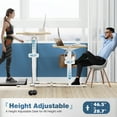 thumbnail image 6 of edx Electric Standing Desk, Height Adjustable Desk, 63 x 24 Inches Ergonomic Stand up Desk with Memory Preset and T-Shaped Metal Bracket for Home Office, 6 of 7