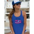 thumbnail image 2 of Love You Mom Pink Banner Racerback Tank Women -Image by Shutterstock, Female Large, 2 of 4
