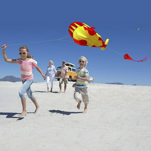 Flying 3D Kite Huge Frameless Soft Parafoil  Whale Flying Kite