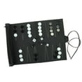 thumbnail image 2 of Classic Portable Travel Recreational PU Leather Roll Tournament Backgammon, 2 of 8