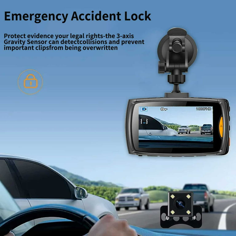 Dash Camera For Cars, Super Night Vision Dash Cam Front And Rear With, 720P  Car Dashboard Camera With Parking Monitor, Loop Recording, Motion Detection  【2023】 