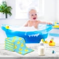 thumbnail image 6 of SKYSONIC 3 PCS Seamless Pattern Duck Baby Muslin Washcloths, Soft Absorbent Face Towel Burp Cloths Cotton Bath Wipes Infant Wash Cloth for Newborn Boys Girls, 6 of 7