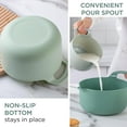 thumbnail image 6 of COOK WITH COLOR Mixing Bowls Set 4-pcs, Non-Slip Mixing Bowls with Pour Spouts & Handles, Sage, 6 of 8