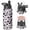 Black-3, variant on Leopard Print Insulated Stainless Steel Water Bottle with Straw & Cleaning Brush – 18 Oz | Leakproof, BPA-Free, 304 Stainless Steel, Wide Mouth, Travel Mug for Car, Gym, Office