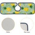 thumbnail image 7 of SKYSONIC Faucet Absorbent Mat 2 Pcs Pineapples Leaves Kitchen Faucet Splash Catcher Washable Counter Drying Pads Behind Faucet for Kitchen Bathroom, 7 of 7