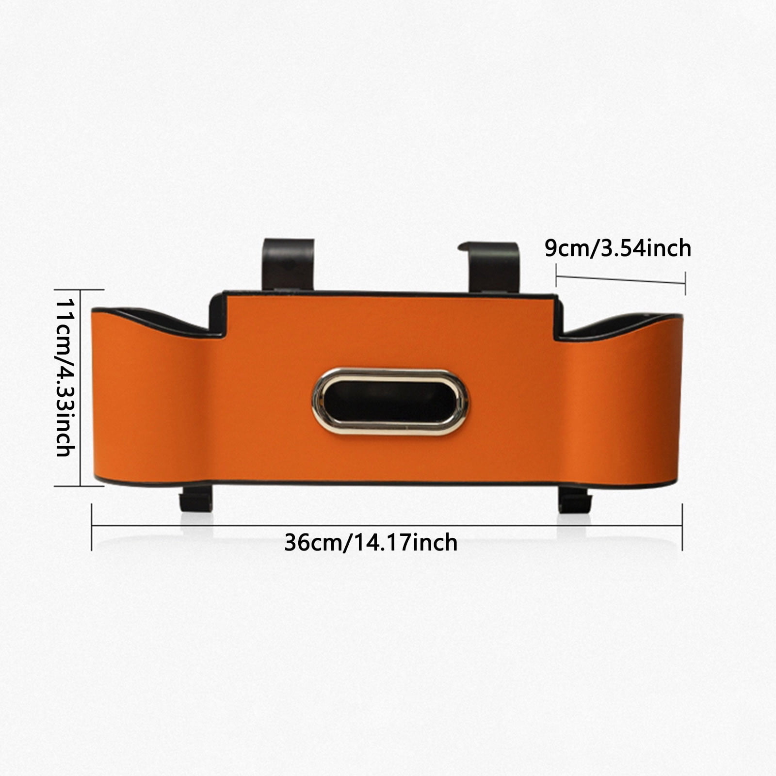 Car Backseat Organizer with Drink Holders & Hooks - 3-in-1 Storage Box for Tissues, Phone & Purse - Universal Headrest Attachment for Cars, SUVs & Trucks