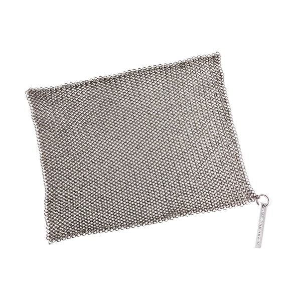 Knapp Made Chainmail Dishcloth 7”x5” - Replace Your Dirty Sponge - All Purpose Kitchenware, Pots & Pans Cleaner - Lasts a Lifetime