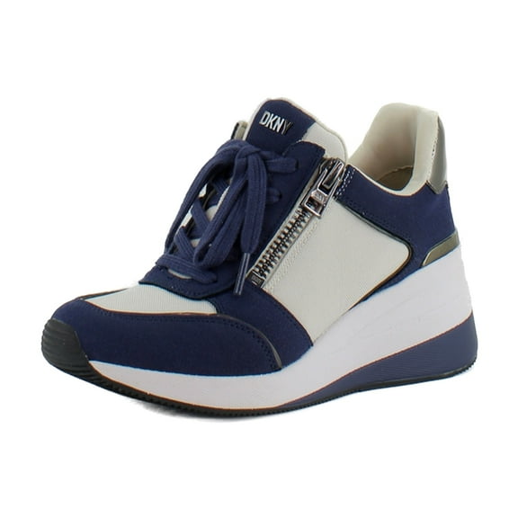 DKNY Kaden Women's Fashion Sneakers Pebble/Ink Navy Size 8.5 M