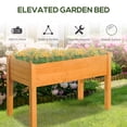 thumbnail image 3 of Outsunny 48" x 24" Raised Garden Bed Elevated Wooden Planter Box for Backyard, Patio, Balcony, 3 of 9