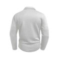thumbnail image 4 of pstuiky camisas de manga larga para hombre, Camiseta de manga larga con solapa y botones para hombre, color liso, con cuello cuadrado pequeño Tops de hombre xxxl, 4 of 6