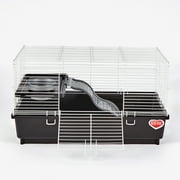Kaytee My First Home Habitat for Pet Rats, Black Plastic and Wire Habitat, 24 x 12 in