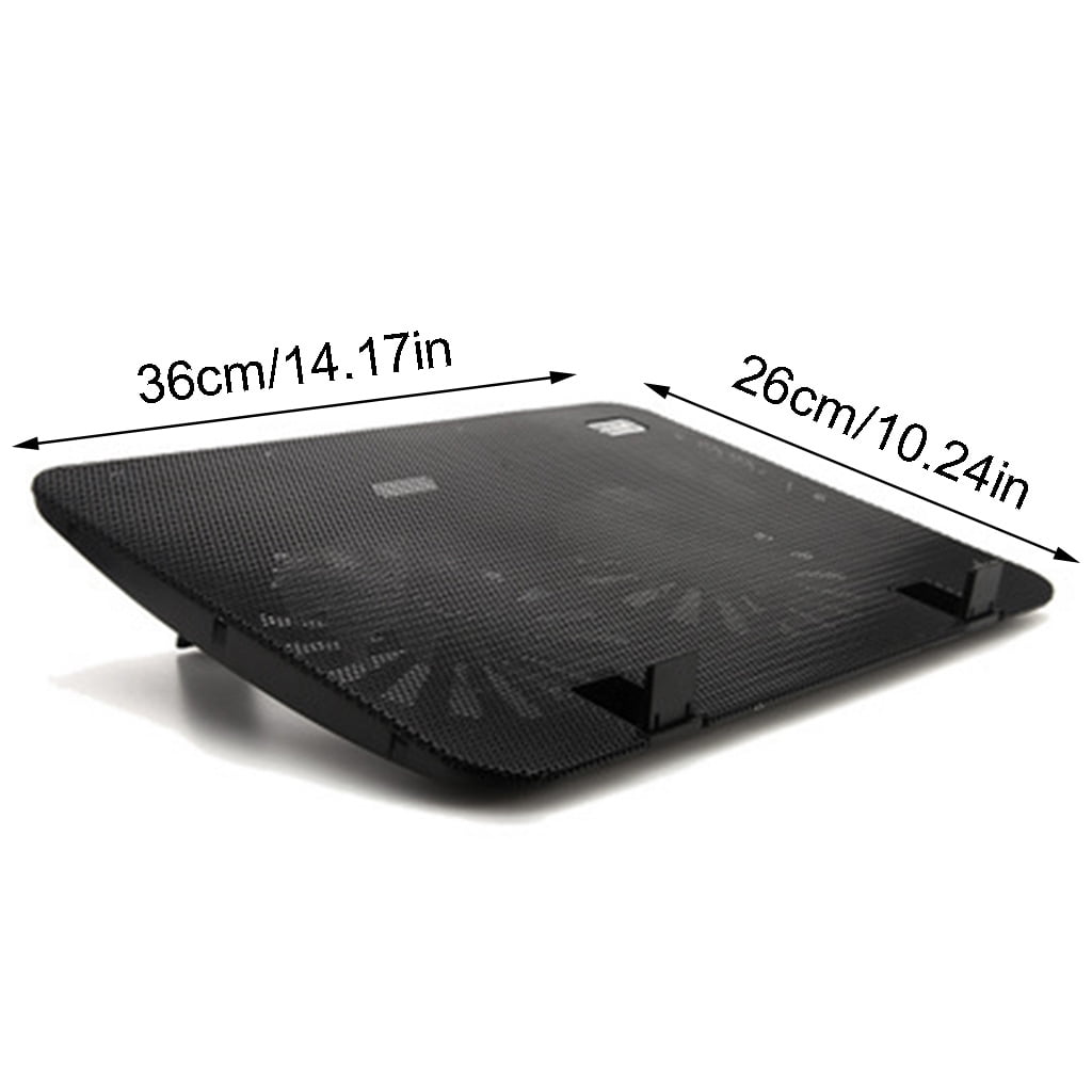 Gaming Laptop Fan Notebook Cooling Base USB Powered with 2 Quiet for 15.6 Inch PC Computer