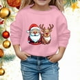 thumbnail image 2 of Boys and Girl Christmas Snowflake Hoodie Winter Warm Xmas Print Pullover Sweatshirts, 2 of 4