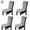 Gray, variant on Luxtrada 4 Pack Velvet Stretch Dining Room Chair Covers Soft Removable Washable Chair Slipcovers Chair Protectors for Dining Room Wedding Banquet Decoration