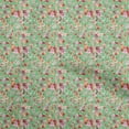 thumbnail image 1 of oneOone Polyester Spandex Sea Green Fabric Abstract Floral Quilting Supplies Print Sewing Fabric By The Yard 56 Inch Wide, 1 of 4