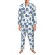 thumbnail image 3 of Fotbe Cute Hippos Pijama de Hombre con Estampado de Manga Larga, Conjunto de 2 Piezas, Ropa de Dormir Suave y Cómoda con Bolsillos-Large, 3 of 7